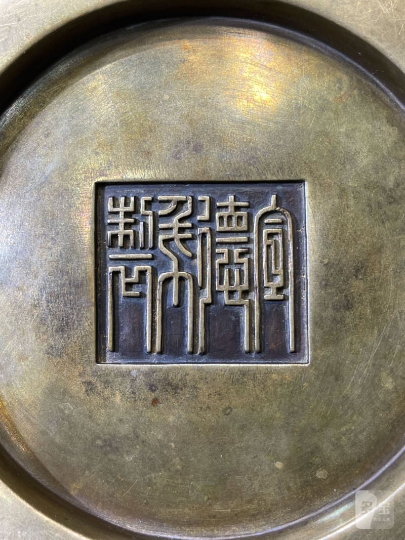 清 铜蚰耳炉 - 图12